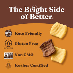 Catalina Crunch chocolate peanut butter serving with measured half-cup pour