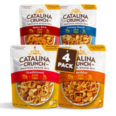 Catalina Crunch snack mix variety pack showcases bold flavors for on-the-go snacking.