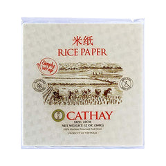Cathay fresh spring roll wrappers 30 sheets, ideal base for quick, fresh rolls.