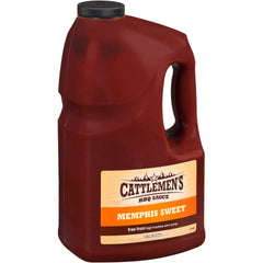 Cattlemen's Memphis Sweet BBQ Sauce bottle ready for glaze on grilled meats