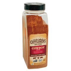 Cattlemen's Cowboy Rub bottle showing hickory smoke aroma for grilling