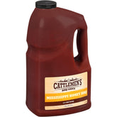 Cattlemen's Mississippi Honey BBQ Sauce 1gal bottle front view for bulk kitchen use.