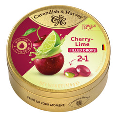 Cavendish & Harvey Double Fruit Drops cherry exterior with fruity aroma for indulgent snacking