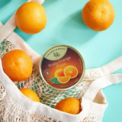 Cavendish & Harvey drops with sugar dust deliver a crisp bite and bright citrus flavor.