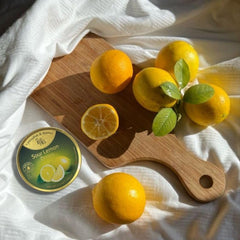 Sustainable packaging: Cavendish & Harvey tin and glass jar with high recyclability.