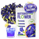 CCnature butterfly pea tea loose leaves ready to brew for vibrant beverages