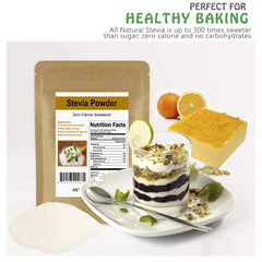 CCnature Stevia Powder 16 oz bag; natural sugar substitute for beverages