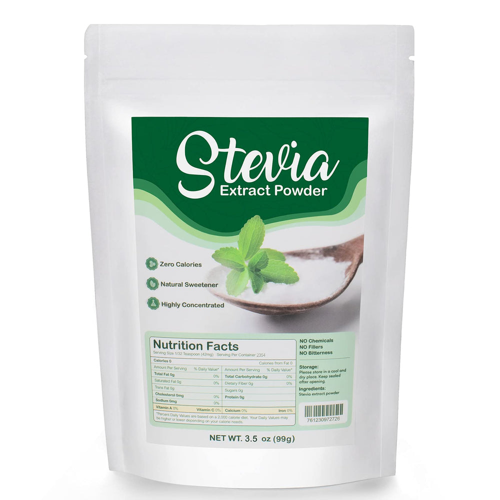 CCnutri Stevia Powder packaging showing pure, additive-free sweetness for daily use