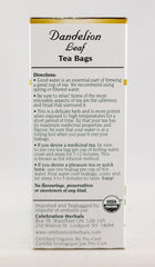 Celebration Herbals Dandelion Leaf Tea Bags in a teapot infusion setup