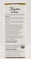 Cup of Celebration Herbals thyme tea with Mediterranean notes for a comforting sip.