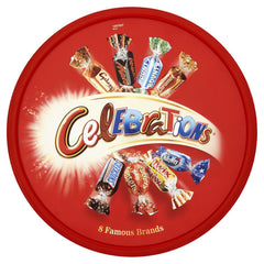 Celebrations chocolate tub 500g mix of minis, perfect for sharing at parties.