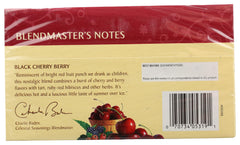 Steeping Celestial Seasonings Black Cherry Berry tea delivers a fruity aroma.
