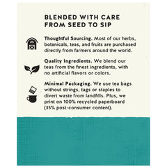 Celestial Seasonings caffeine-free herbal tea suitable for evening relaxation.