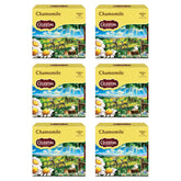 Celestial Seasonings Chamomile tea boxes show six-pack packaging for easy ritual brewing.