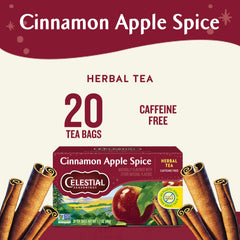 Inside Celestial Seasonings box, tea bags ready for a soothing steep.