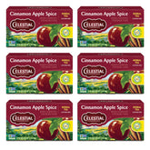 Celestial Seasonings Cinnamon Apple Spice Tea box six-pack for cozy mornings.