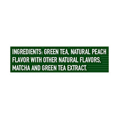 Celestial Seasonings Energy Green Tea tea bag closeup showing peach flavor for a refreshing sip.