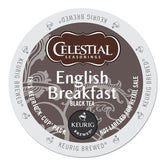 Celestial Seasonings English Breakfast tea packaging signals quality for daily mornings