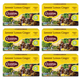 Celestial Seasonings Jammin' Lemon Ginger Tea cup showing bright aroma and soothing flavor