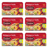 Celestial Seasonings Rooibos Madagascar Vanilla tea bags for a soothing, caffeine-free ritual.