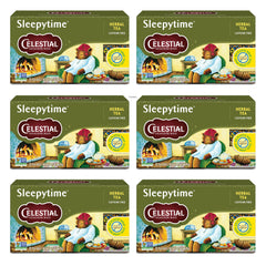 Celestial Seasonings Sleepytime box front suggesting a soothing bedtime ritual.