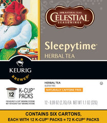 Sleepytime tea box front showing brand and calming blend
