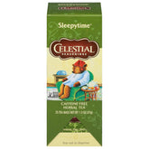 Celestial Seasonings Sleepytime tea box showing calming herbal blend for evening relaxation