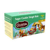 Celestial Seasonings Sugar Cookie Sleigh Ride tea bags in festive box for cozy mornings