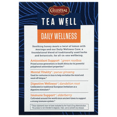 TeaWell Honey Lemon box on shelf highlights organic and gluten-free qualities