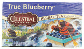 Celestial Seasonings True Blueberry Tea box front, pantry staple