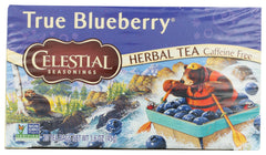 Celestial Seasonings True Blueberry Tea box front, pantry staple