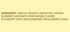 Celestial Seasonings True Blueberry Tea brewed cup, rich berry aroma