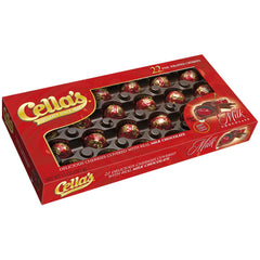 Cella's milk chocolate covered cherries, foil-wrapped, ideal for gifting and sharing at celebrations.