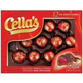 Cella's milk chocolate foil-wrapped cherries in a gift-ready box.