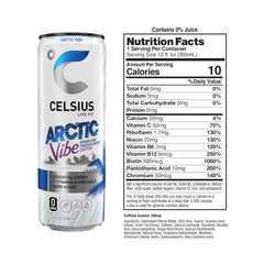 CELSIUS Arctic Vibe Frozen Berry pour showcases a refreshing pick-me-up during workouts