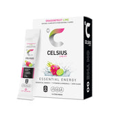 CELSIUS Dragonfruit Lime on-the-go powder stick pack for travel energy