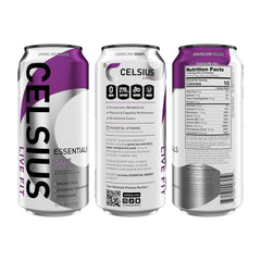 Celsius Essentials Sparkling Grape Slush can top view for grab-and-go moments