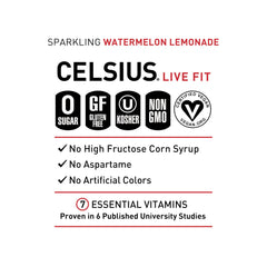 Celsius 12-pack image emphasizes convenient, on-the-go Essential Energy