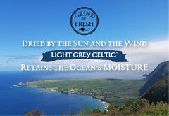 Celtic Sea Salt crystal pouring shot for seamless seasoning during meal prep.