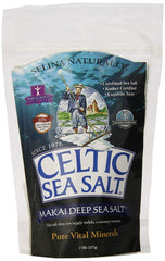 Celtic Sea Salt Makai Pure bottle with grinder for easy seasoning
