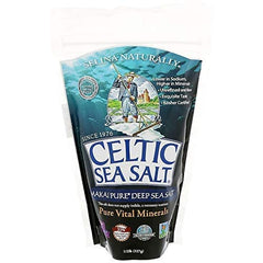Celtic Sea Salt Makai Pure Deep Sea Salt in a jar, rich minerals for flavorful cooking