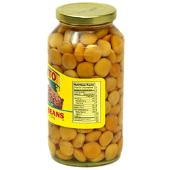 Cento Lupini beans served in a bowl with olive oil, perfect as a simple snack.
