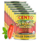 Cento San Marzano whole peeled tomatoes in 28 oz can, ideal for rich pasta sauces.