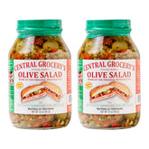 CENTRAL GROCERY Olive Salad pack of 2 jars for authentic muffuletta sandwiches.