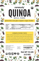 Cereausly Quinoa pantry storage setup for bulk use.