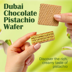 Ceres Gourmet Dubai Pistachio Wafer kunafa crunch texture and flavor in every bite.