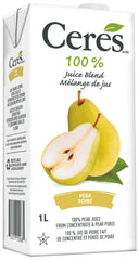 Ceres pear juice in a glass with vibrant color and fresh pear aroma
