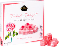 Çerez Pazarı rose-flavor Turkish Delight cubes ready for tea-time treats