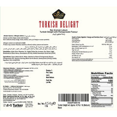 Cerez Pazari Turkish Delight pomegranate piece closeup – soft, juicy texture for tea time enjoyment