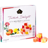 Cerez Pazari Turkish Delight rose-orange-lemon assortment, gift-ready